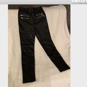 Size 6 Faux Black Leather pant